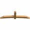 Ekena Millwork Bellingham Rough Sawn Timber Gable Bracket, Western Red Cedar, 96"W x 28"H x 6"D x 6"F, 7/12 Pitch GBW096X28X0606BEL00RWR - alternate 4